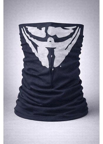 Siyah Baskılı Erkek Biker Bere - Görsel 2