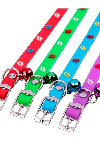 Renkli Pati Desenli Kedi Tasması - Görsel 5