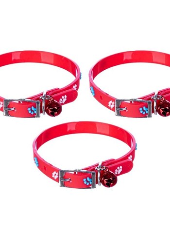 Renkli Pati Desenli Kedi Tasması - Görsel 2