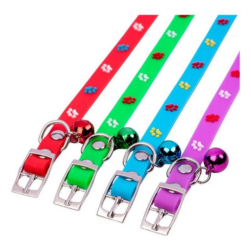 Renkli Pati Desenli Kedi Tasması - Görsel 5