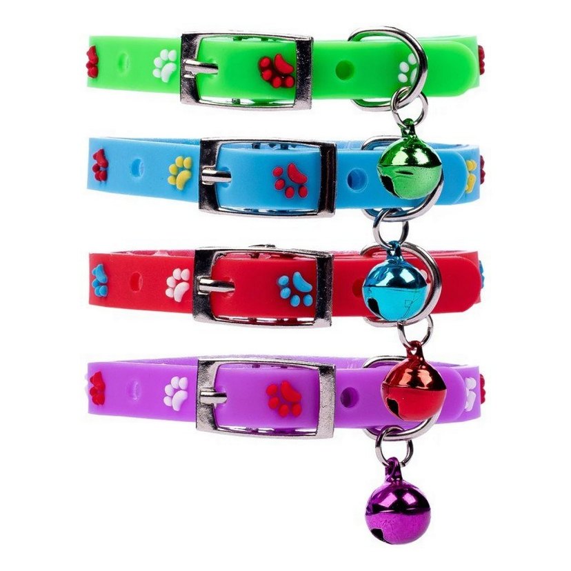 Renkli Pati Desenli Kedi Tasması - Görsel 4