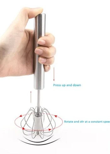 Paslanmaz Çelik Mini Yumurta Çırpıcı - Görsel 3