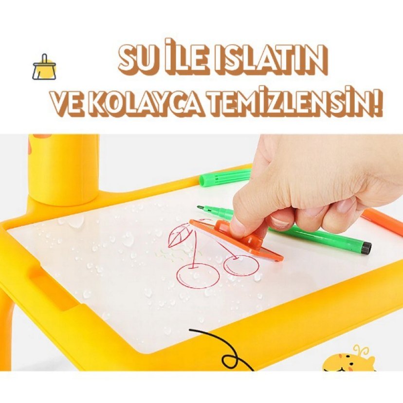 ZÜRAFA TASARIMLI PROJEKSİYONLU BOYAMA TAHTASI - Görsel 2