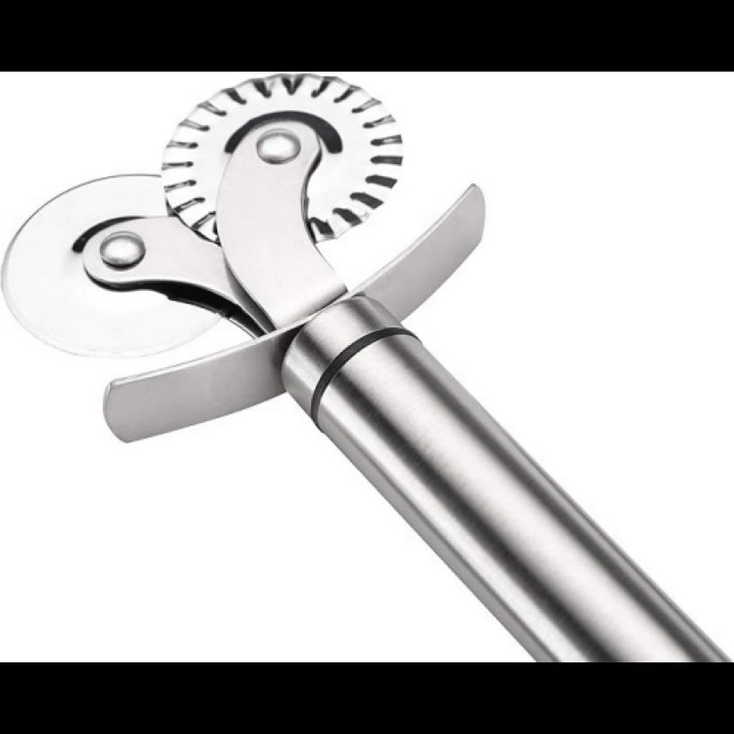 Çift Bıçaklı Pizza ve Hamur Kesici - Görsel 2