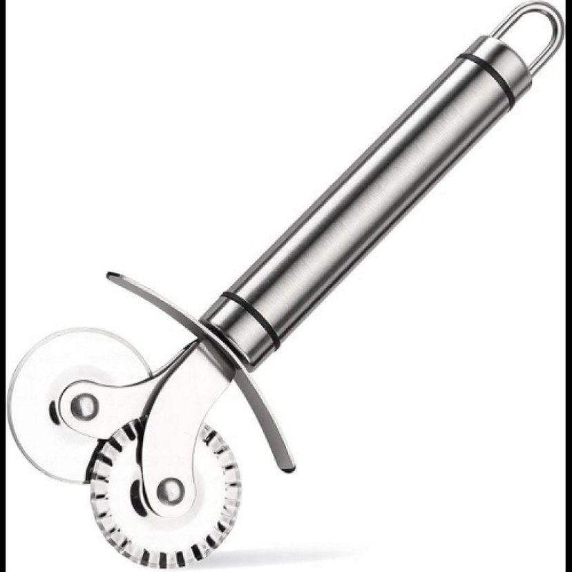 Çift Bıçaklı Pizza ve Hamur Kesici - Görsel 3