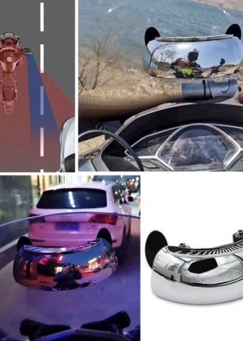 MOTOSİKLET İÇİN GENİŞ AÇI GÖRME VE KÖR NOKTA AYNASI - Görsel 3