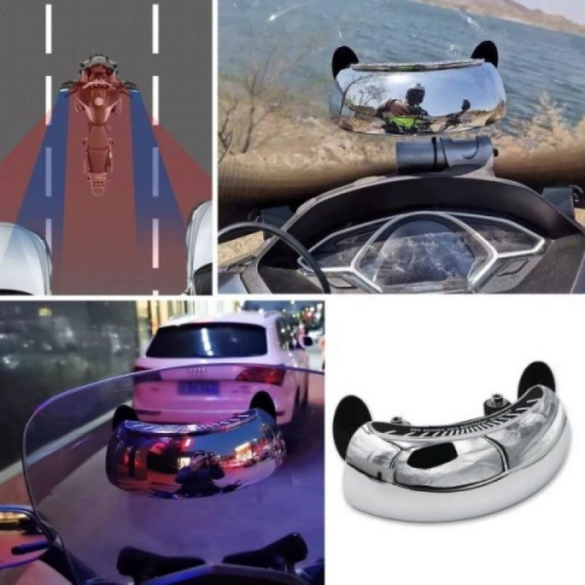MOTOSİKLET İÇİN GENİŞ AÇI GÖRME VE KÖR NOKTA AYNASI - Görsel 3