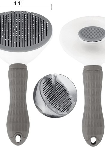 Tüy Toplayıcı Kendi Kendini Temizleyen Evcil Hayvan Tarağı - Görsel 6