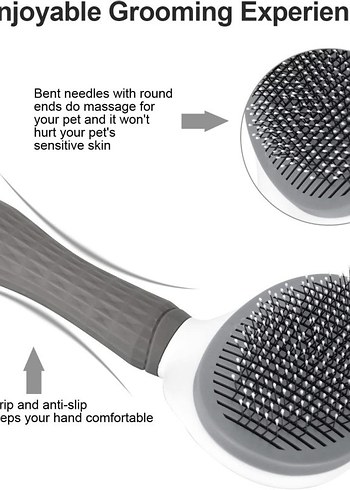 Tüy Toplayıcı Kendi Kendini Temizleyen Evcil Hayvan Tarağı - Görsel 3