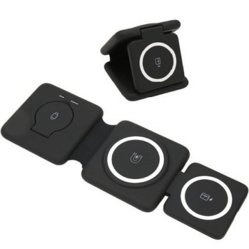 Katlanabilir Kablosuz Telefon ve Saat Şarj Cihazı - Görsel 3