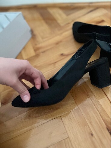 38 Beden siyah Renk Polaris topuklu ayakkabı