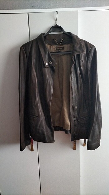  vintage Hakiki deri mont