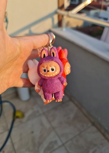 Diğer Renkli Tavşan Figürlü Peluş Anahtarlık Labubu