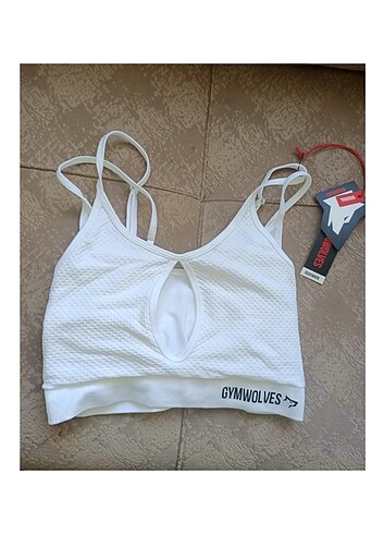 m Beden Gymwolves dikissiz spor sutyeni seamless bra