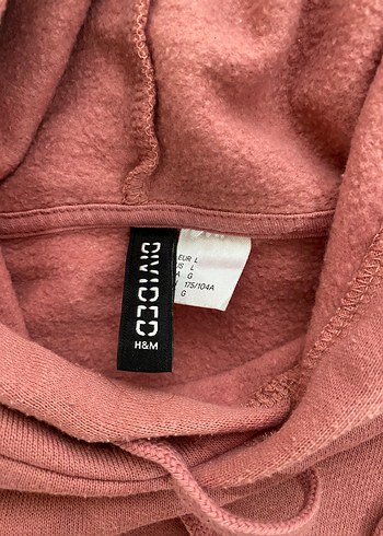 H&M Pembe Kapüşonlu Kadın Sweatshirt