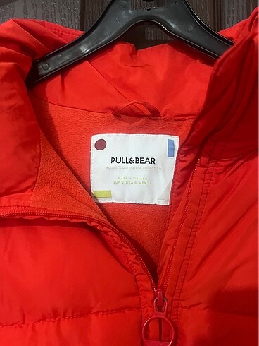 Pull and Bear Pull and bear kırmızı mont