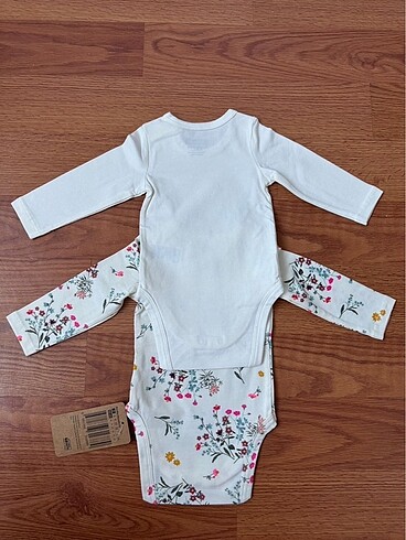 HelloBaby ORGANİK PAMUK bebek body uzun kol zıbın