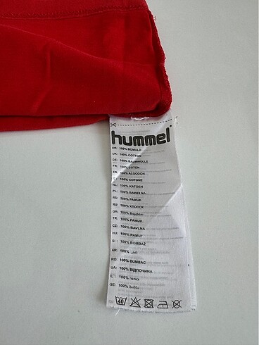 s Beden kırmızı Renk Hummel erkek tişört