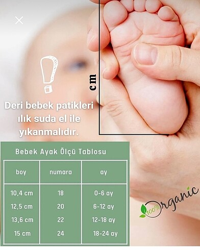 Organik deri bebek ayakkabısı patik - Görsel 8