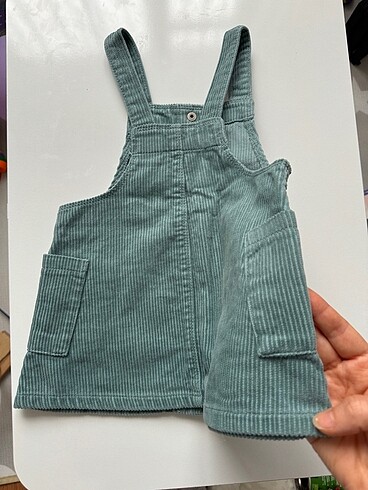 Zara denim kadife elbise - Görsel 6