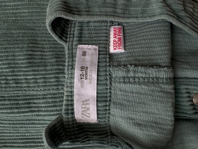 Zara denim kadife elbise - Görsel 7