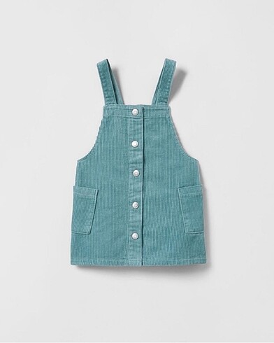 Zara denim kadife elbise