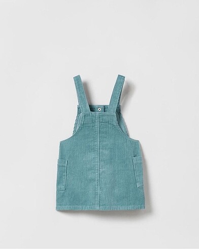Zara Zara denim kadife elbise