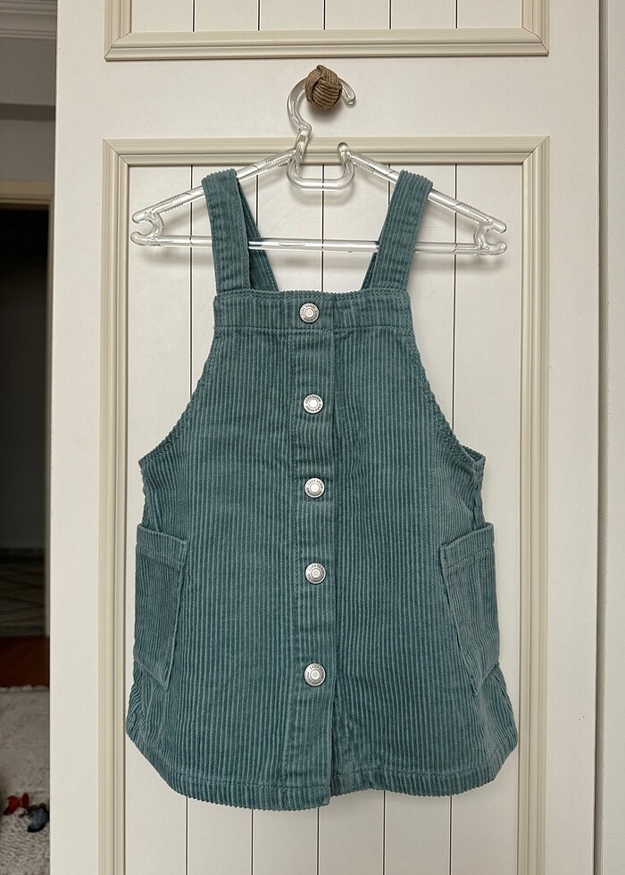 Zara denim kadife elbise - Görsel 4