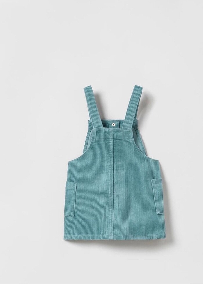 Zara denim kadife elbise - Görsel 2