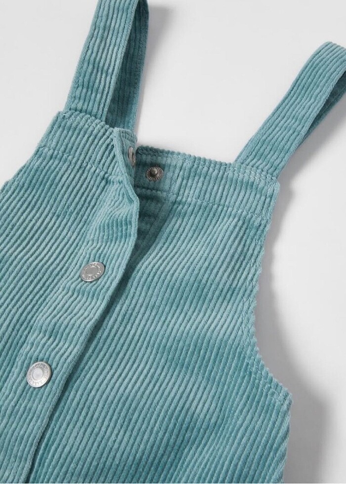 Zara denim kadife elbise - Görsel 3