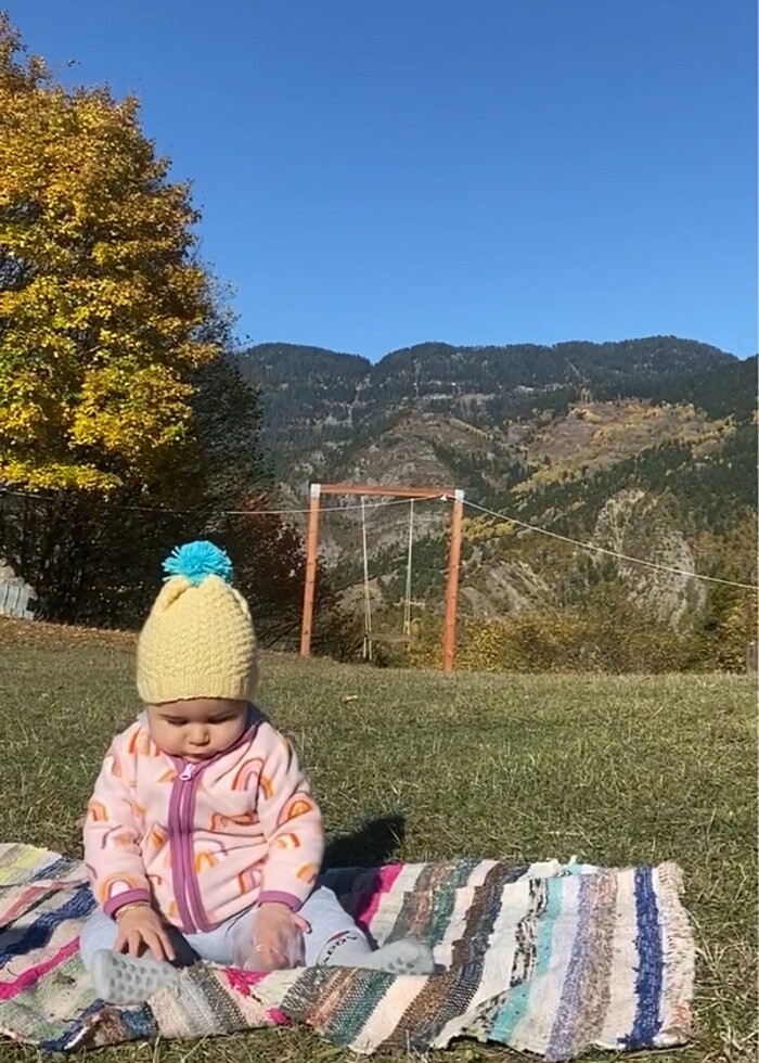 Bebek yün şapka - Görsel 4