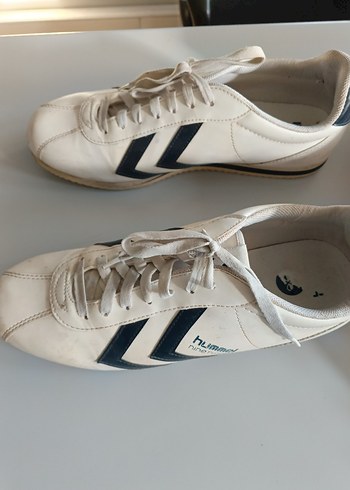 Hummel Beyaz Erkek Spor Ayakkabısı Siyah Çizgili - Görsel 6