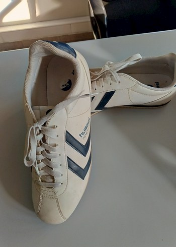 Hummel Beyaz Erkek Spor Ayakkabısı Siyah Çizgili - Görsel 2