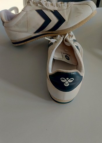 Hummel Beyaz Erkek Spor Ayakkabısı Siyah Çizgili - Görsel 9