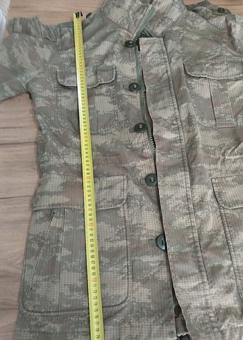 Erkek Kamuflaj Desenli Gri Yağmurluk - Görsel 5