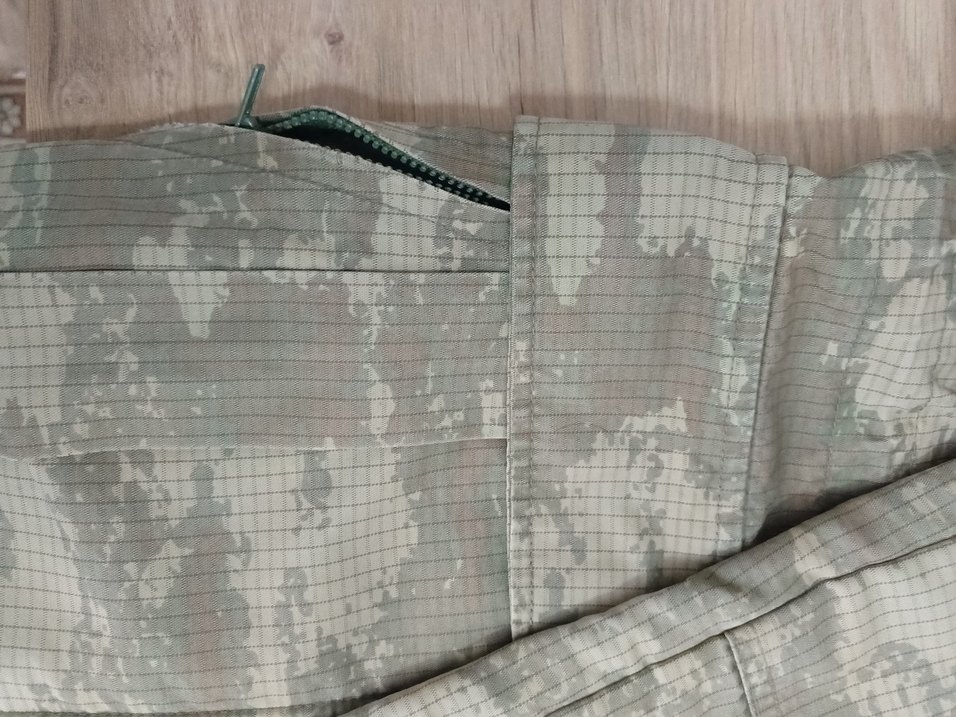 Erkek Kamuflaj Desenli Gri Yağmurluk - Görsel 2