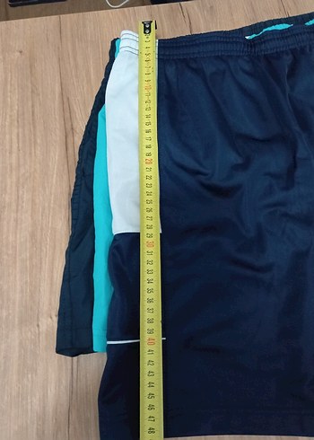 Erkek Lacivert ve Mavi Spor Şortlar - Görsel 6