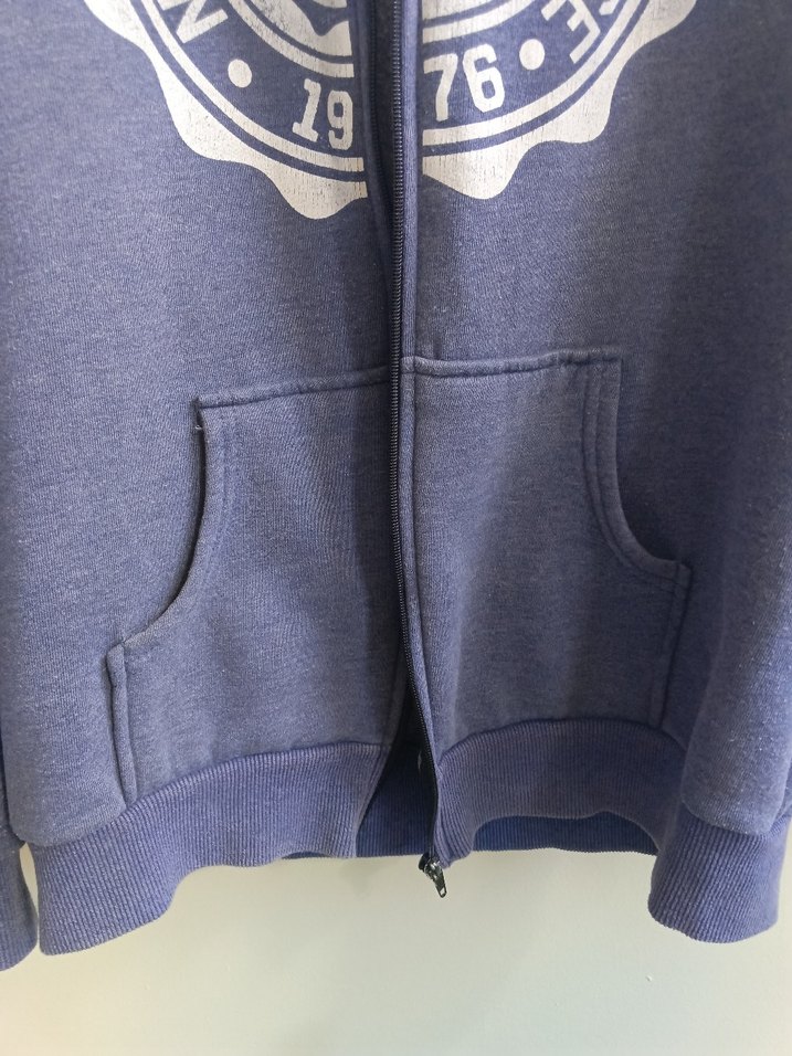 Gri Fermuarlı Erkek Sweatshirt Ceket - Görsel 4