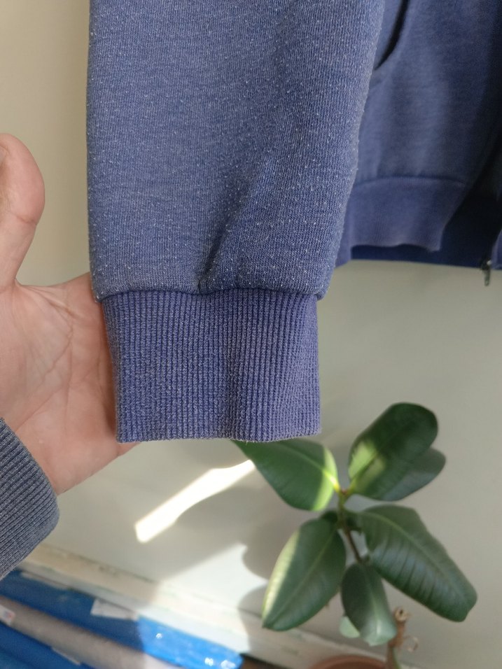 Gri Fermuarlı Erkek Sweatshirt Ceket - Görsel 3