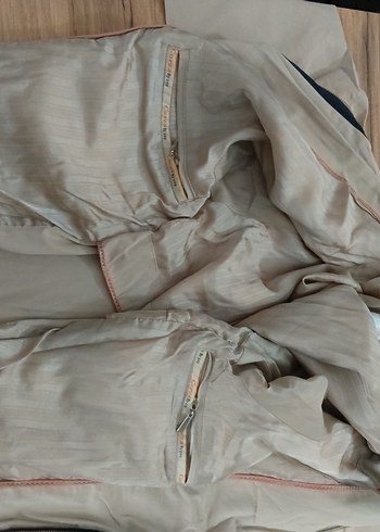 Düğmeli Bej Kısa Kollu Erkek Ceket Mont - Görsel 9