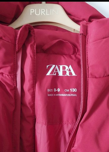 Zara Çocuk Kırmızı Kapüşonlu şişme Mont