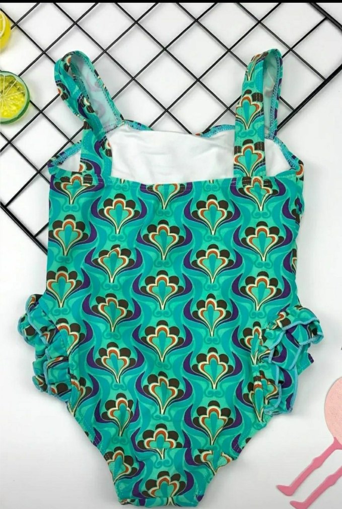 Kız Çocuk Desenli Mayo - Görsel 2