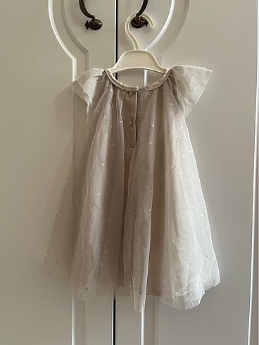 H&M Tül açık gri kız bebek elbisesi