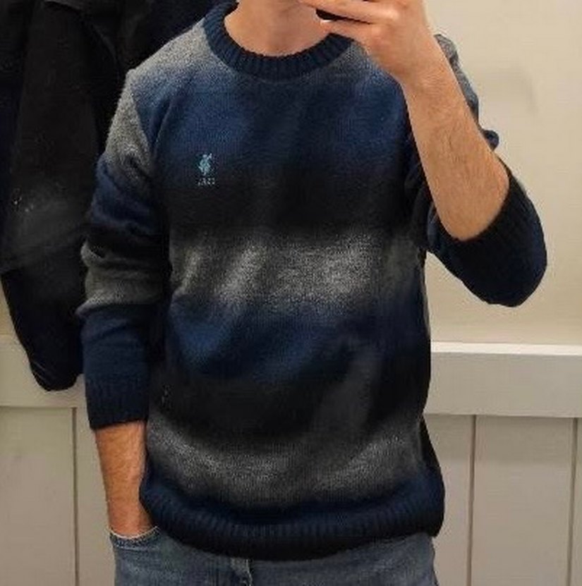 U.S Polo Erkek Yün Kazak - Görsel 3