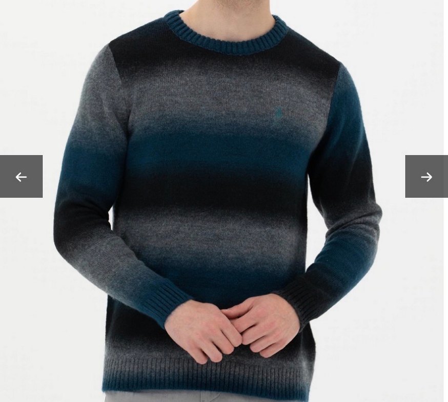 U.S Polo Erkek Yün Kazak - Görsel 2