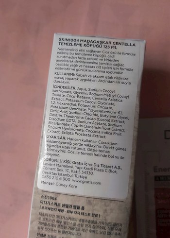 Skin1004 Madagaskar Centella Yüz Temizleme Köpüğü