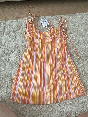 Bershka Bershka mini renkli elbise