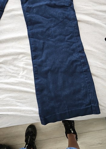 s Beden Kadın Lacivert Normal Boy Denim Pantolon