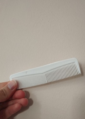 Beyaz Plastik Saç Tarağı - Görsel 2