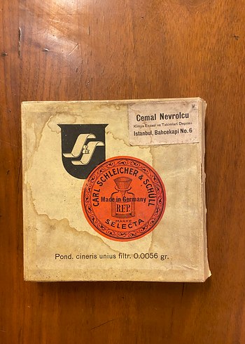 Alman Laboratuvar Filtre Kağıtları Vintage - Görsel 2